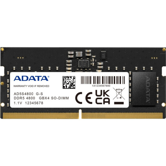 Adata 32GB DDR5 4800MHz SODIMM RAM-modul Adata 32GB DDR5 4800MHz SODIMM RAM-modul
