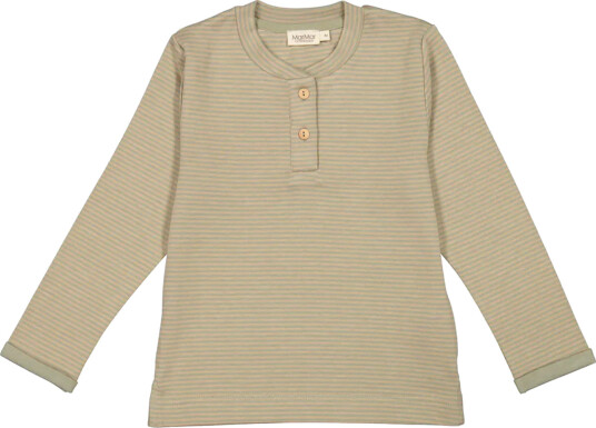 MarMar Genser Bonded Jersey Tany Sage Incense Stripe (74 / 9 mnd)