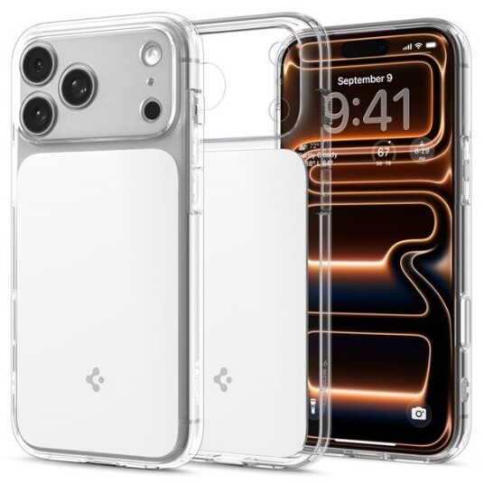 Spigen Ultra Hybrid T MagSafe-deksel for iPhone 17 Pro Max - Glossy White Mobildeksel