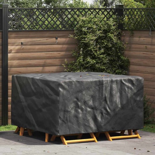 Trekk til utemøbler Svart 150 x 150 x 75 cm 210D Trekk til utemøbler Svart 150 x 150 x 75 cm 210D