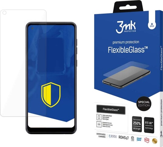 3MK FlexibleGlass Hybrid Skjermbeskytter for Samsung Galaxy A21s - 7H Beskyttelse 3MK FlexibleGlass Hybrid Skjermbeskytter for Samsung Galaxy A21s - 7H Beskyttelse