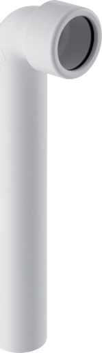GEBERIT bøyd 90° ø32x700mm klemme plast alpinhvit