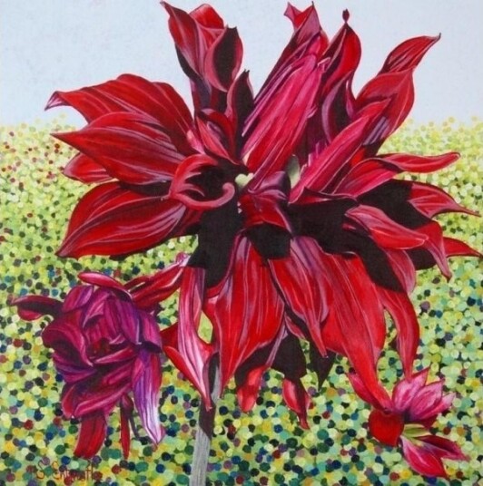 Kort Med Konvolutt Svart Dahlia