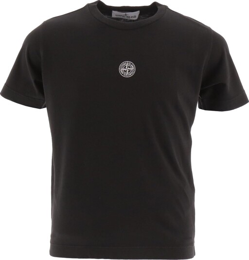 Stone Island T skjorte Svart/Hvit m. Trykk Stone Island 8 år 128 T skjorte