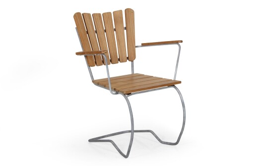 Brafab 56:an stol Galvanisert/teak Brun Brafab 56:an stol Galvanisert/teak Brun
