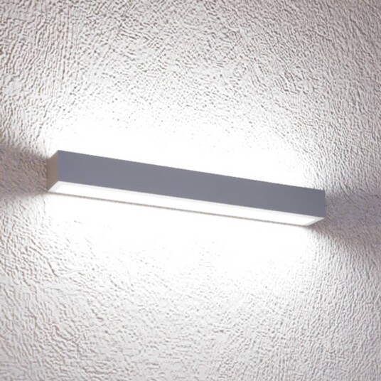 MCJ Mera LED-vegglampe bredde 40 cm aluminium 4000 K