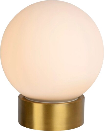 Jorit Bordlampe  Høyde 24 Cm  Gull / Opalhvitt