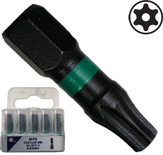 BATO 1/4' Bits Torsion S4 slag Torx Tamber 30 x 25mm