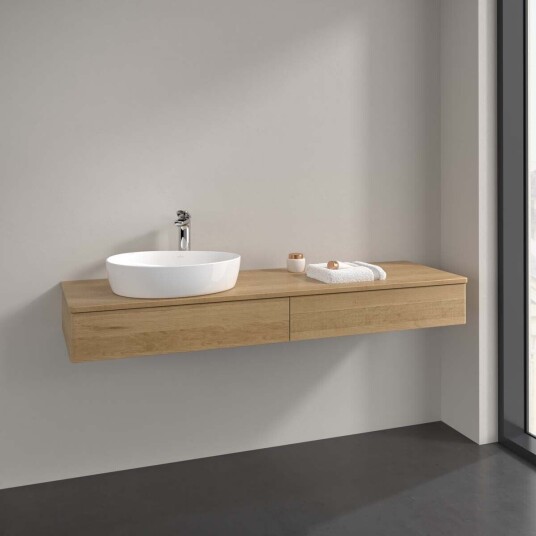 Villeroy & Boch  Antao Servantskap med 2 skuffer 160x50x19 cm u/lys Eik