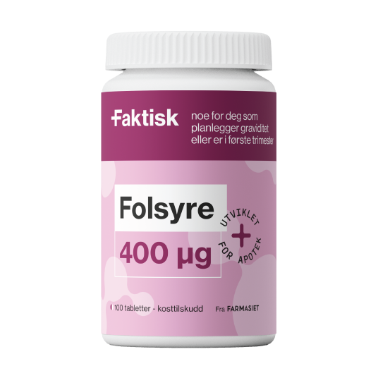 Faktisk Folsyre 400 µg tabletter 100 stk.