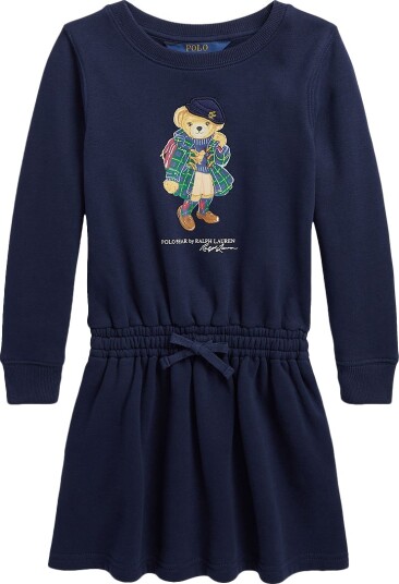 Polo Ralph Lauren Kjole Navy m. Kosedyr Polo Ralph Lauren 3 år 98 Kjole Blå