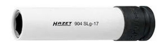 Hazet 904Slg-17 Kraftpipe 1/2" 17 mm Metrisk Sort og Hvit Håndverktøy