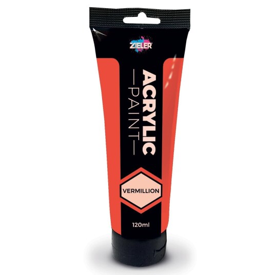 Zieler Premium Akrylmaling 120ml Vermillion Zieler Premium Akrylmaling 120ml Vermillion