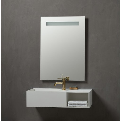Loevschall Venice speil med touch panel, Multiwhite, 60x85 cm