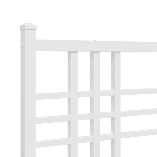  Sengegavl i metall hvit 100 cm 8721012373662
