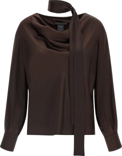 Max Mara, Dame, Bluser & Skjorter, Brun, 2XS,
