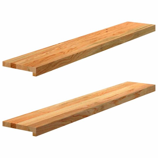 2 Stk Lysebrun 120x20x2cm Heltre Eik 2 Stk Lysebrun 120x20x2cm Heltre Eik