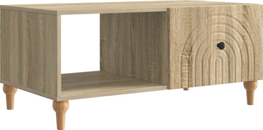  Kaffebord Sonoma eik 90 x 50 x 40 cm Konstruert tre