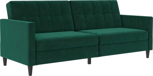 Sovesofa Hartford 203x83x82 cm Mørk grønn Fløyel 203x83x82 cm Mørk grønn Fløyel