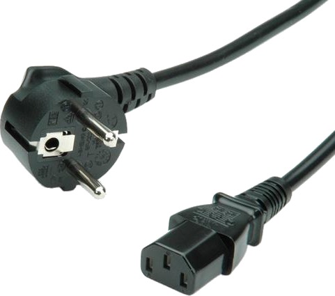 VALUE Strømkabel 1,8 M IEC 60320 C13 til CEE 7/7 - 250 V VALUE Strømkabel 1,8 M IEC 60320 C13 til CEE 7/7 - 250 V
