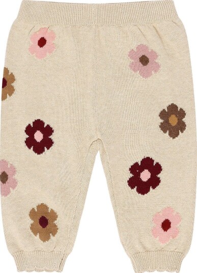 Hust and Claire Cardigan HCLisa Flower Gammel Beige Melange Hust and Claire 1½ år (86) Cardigan Bordeaux Brun Rosa