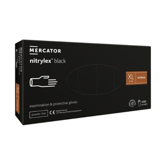 Blow Nitril Hansker 100 Stk. Xl Svart