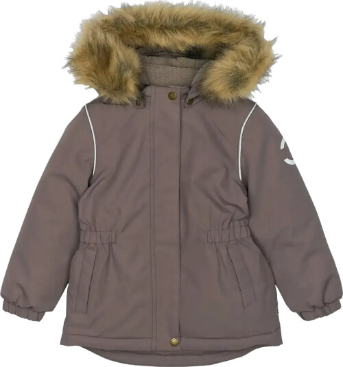 Mikk line Winter Jacket Waist Solid W. Fake F Purple 110