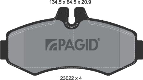 PAGID T1168N Bremseklosser
