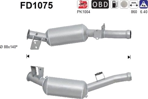 Partikkelfilter AS FD1075