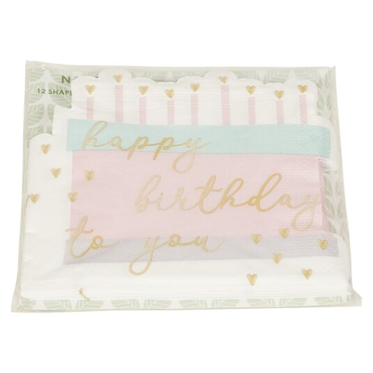 Serviett Happy Birthday candels 12pk Original
