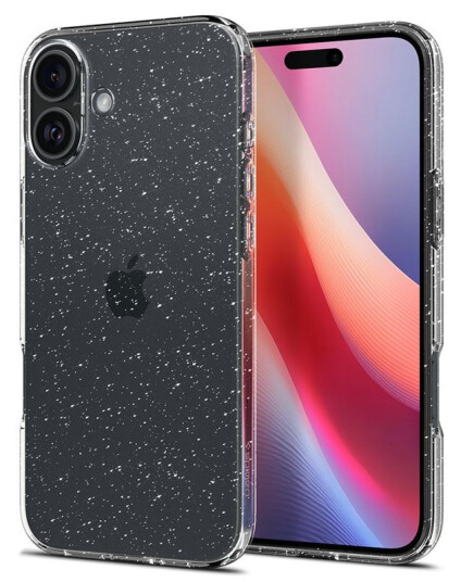 Spigen Glitter Transparent Liquid Crystal Mobildeksel for iPhone 16 Plus