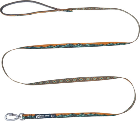Nonstop Dogwear Trail Quest Rachel Pohl 15mm Teal/Oak Hundebånd