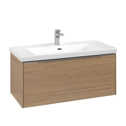 Villeroy & Boch  Subway 3.0 Servantskap m/1 skuff 973x429x478 mm Nordisk Eik