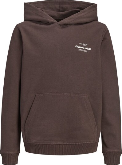 Jack & Jones Jornorrebro Typo Back Sweat Hood Sn Jnr Brown 140