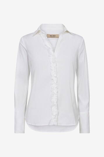 Mos Mosh Skjorte mmSybel Satin Shirt Hvit Mos Mosh Skjorte mmSybel Satin Shirt Hvit