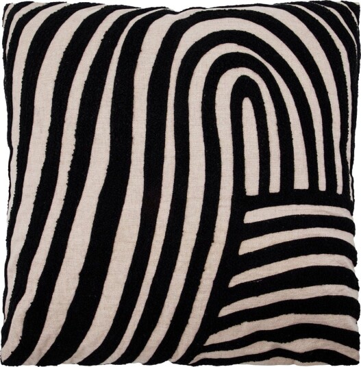 house doctor Cushion Hdsky Sand Black   SAND   L:50 cm.W:50 cm.H:10 cm