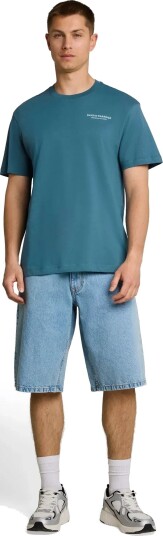 Tom Tailor Relaxed Photo Print T Shirt   Blue   XL