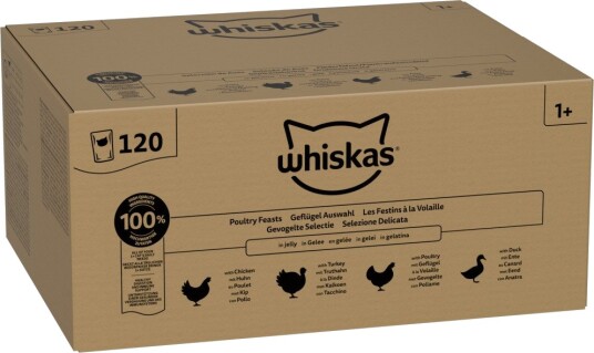 Whiskas Våtfôr Adult Fjærkreutvalg I Gelé Fjærkreutvalg I Gelé 120 X 85 G Whiskas Våtfôr Adult Fjærkreutvalg I Gelé Fjærkreutvalg I Gelé 120 X 85 G