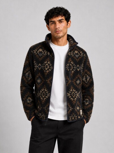 Fat Moose AZ Fleece Jacket Blå M