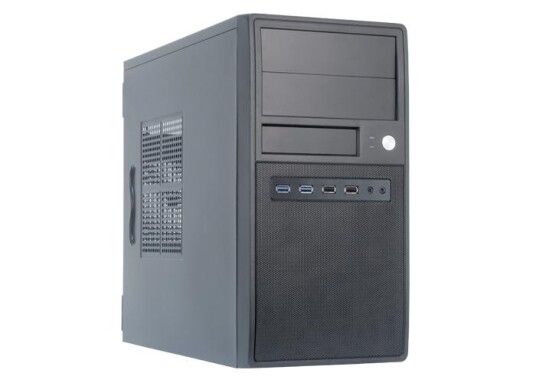 Chieftec Midi Tower Kabinett CT-04B-350GPB Micro-ATX Svart