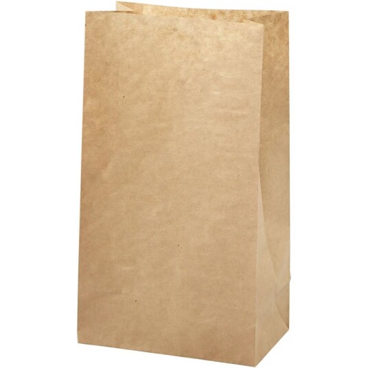 Papirpose H: 27 cm str. 9x15 cm 50 g brun 100 stk./ 1 pk. Papirpose H: 27 cm str. 9x15 cm 50 g brun 100 stk./ 1 pk.