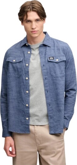 Superdry Herre Skjorter Blå XL,
