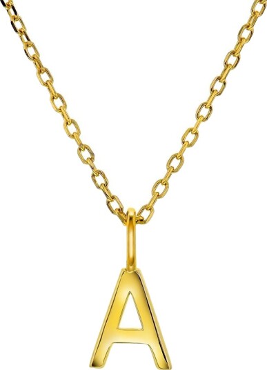 Pan Jewelry Letters smykke i 925 forgylt sølv A