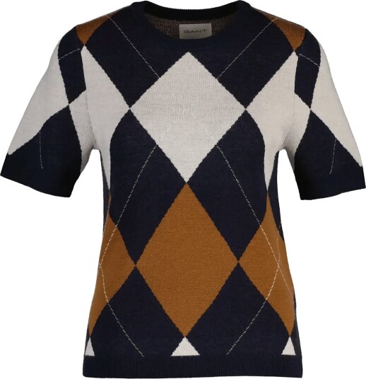 Gant Wool Argyle C Neck Ss Navy XL Gant Wool Argyle C Neck Ss Navy XL