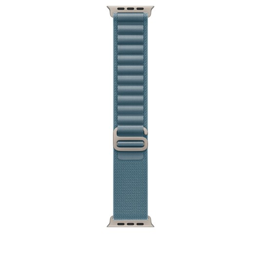 Apple 49/46 mm Light Blue Alpine Loop Medium Natural Titanium Finish Apple 49/46 mm Light Blue Alpine Loop Medium Natural Titanium Finish