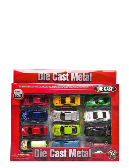 Suntoy Bil Metall 12 St 7,5 Cm - Multi/patterned - ONE SIZE