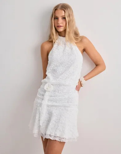 Vero Moda   Hvit   Vmtalula Sl Halter Short Dress Jrs