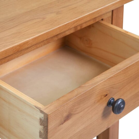 vidaXL Konsollbord 50x32x75 cm heltre eik