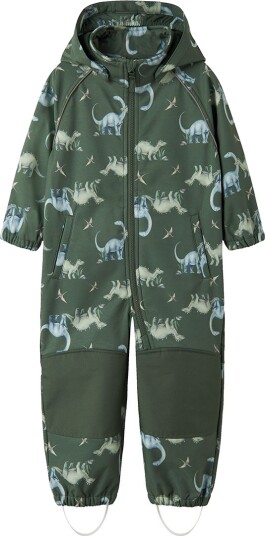 Name It Falfa Dino softshelldress til barn jungle green (86) 86