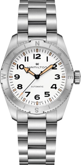 Hamilton Herreklokke H70225110 Khaki Field Expedition Auto Hvit/Stål Hamilton Herreklokke H70225110 Khaki Field Expedition Auto Hvit/Stål